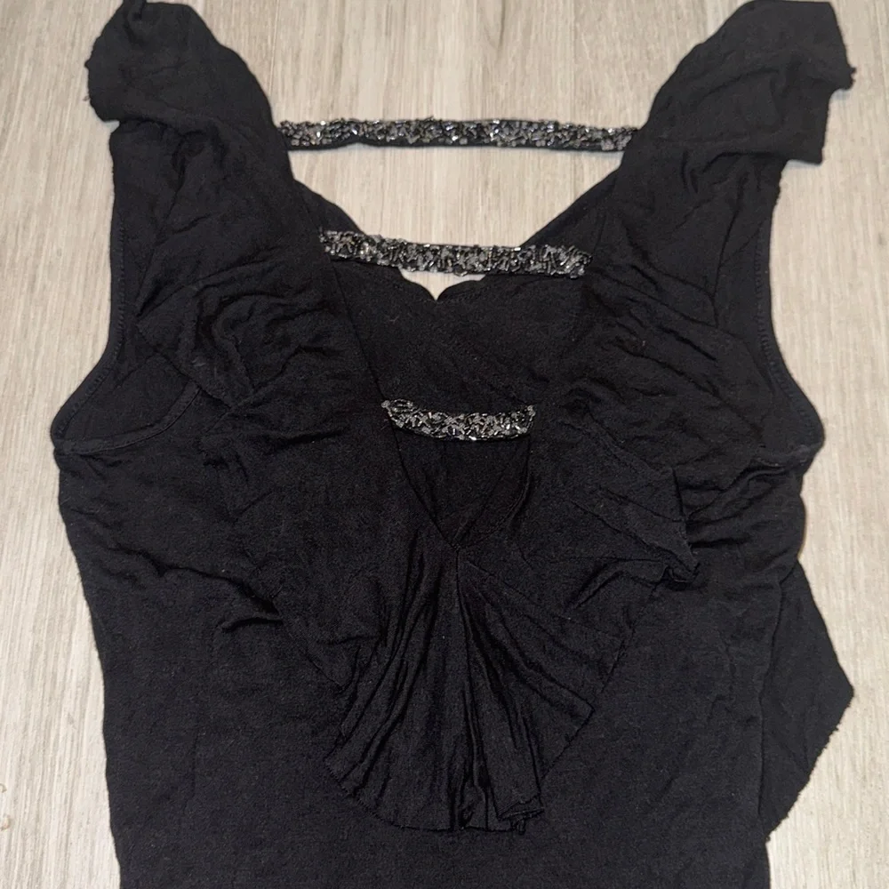 Beaded Ruffle Top - Picture 3 of 7